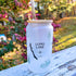 Custom Maine Lake Beer Glass with Lid and Straw, Any Lake!